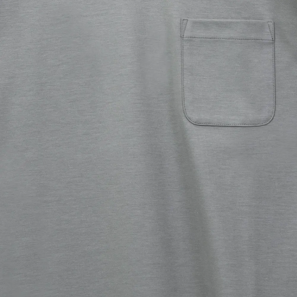 CHOYA SHIRT FACTORY Tシャツ 半袖 綿100% グレー カジュアル オフィスカジュアル ビジカジ ビジネスカジュアル