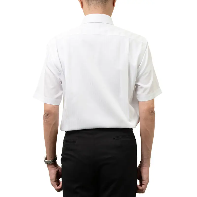 半袖ワイシャツ ストライプ ホワイト ドビー CHOYA SHIRT FACTORY