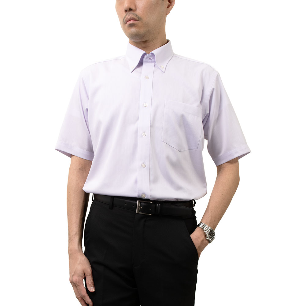 半袖ワイシャツ チェック ホワイト ドビー CHOYA SHIRT FACTORY｜CHOYA