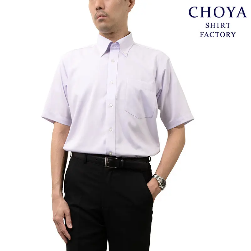 半袖ワイシャツ パープル ドビー CHOYA SHIRT FACTORY｜CHOYA SHIRT