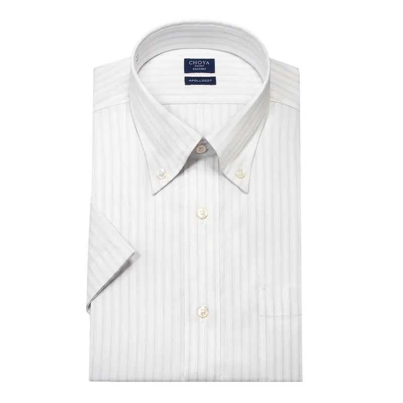 半袖ワイシャツ ストライプ パープル CHOYA SHIRT FACTORY｜CHOYA