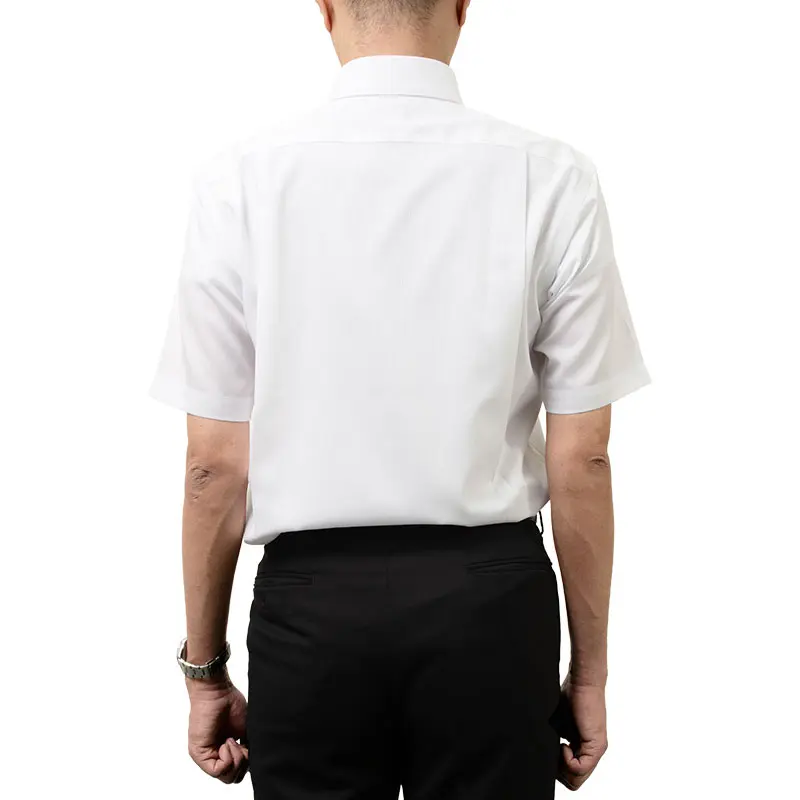 半袖ワイシャツ ストライプ ホワイト ドビー CHOYA SHIRT FACTORY