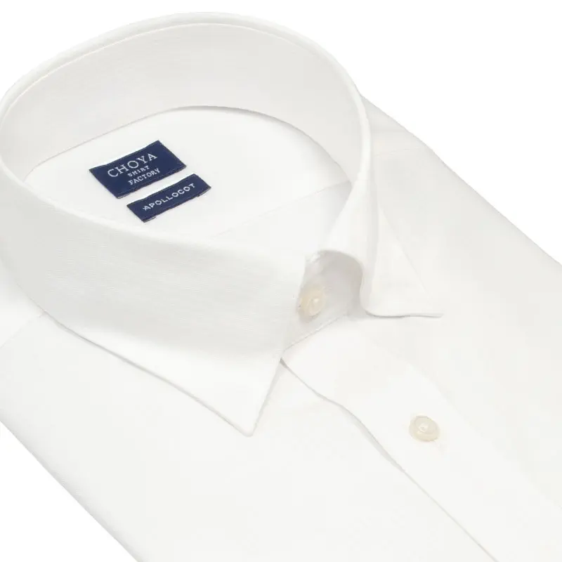 半袖ワイシャツ ストライプ ホワイト ドビー CHOYA SHIRT FACTORY