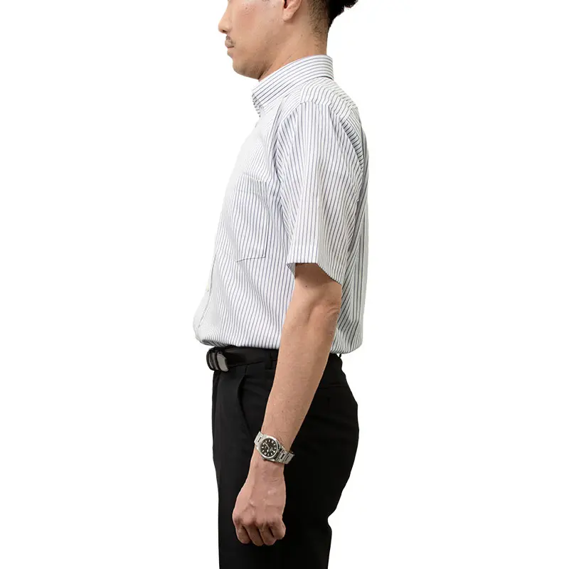 半袖ワイシャツ ストライプ グレー CHOYA SHIRT FACTORY｜CHOYA SHIRT