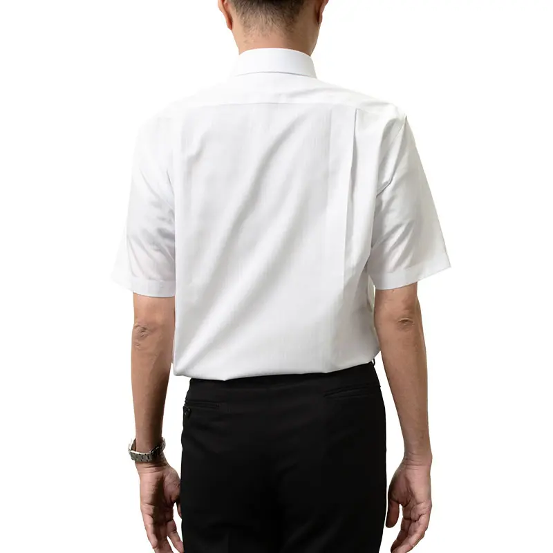 半袖ワイシャツ ストライプ ホワイト ドビー CHOYA SHIRT FACTORY