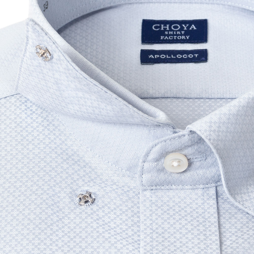 半袖ワイシャツ グレー ドビー CHOYA SHIRT FACTORY