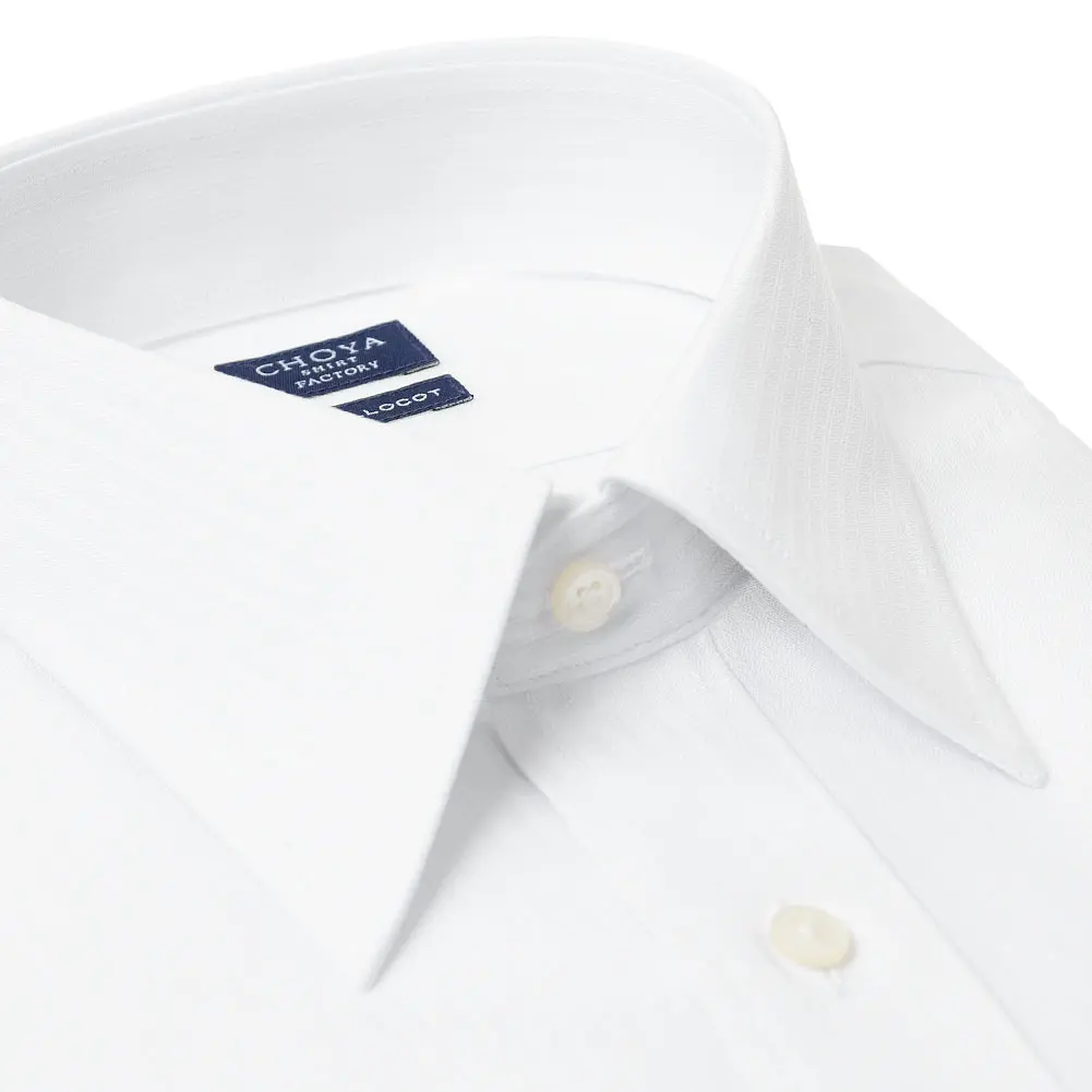 半袖ワイシャツ 白 ドビー CHOYA SHIRT FACTORY