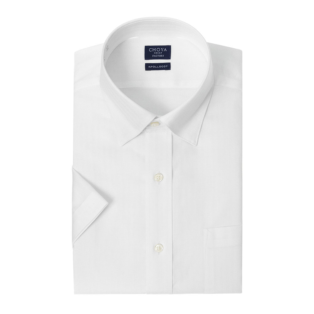 半袖ワイシャツ ホワイト ドビー CHOYA SHIRT FACTORY