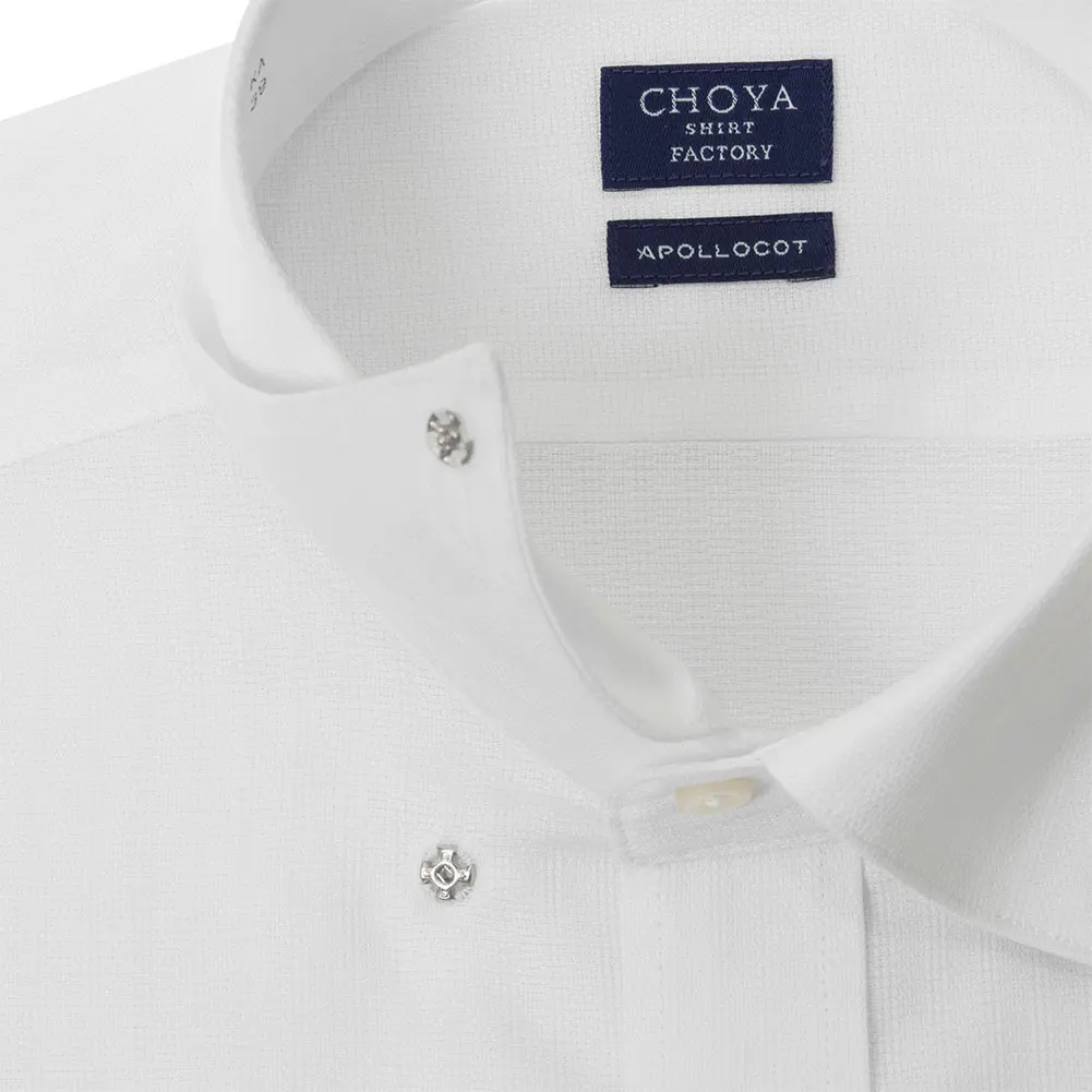 半袖ワイシャツ ホワイト ドビー CHOYA SHIRT FACTORY