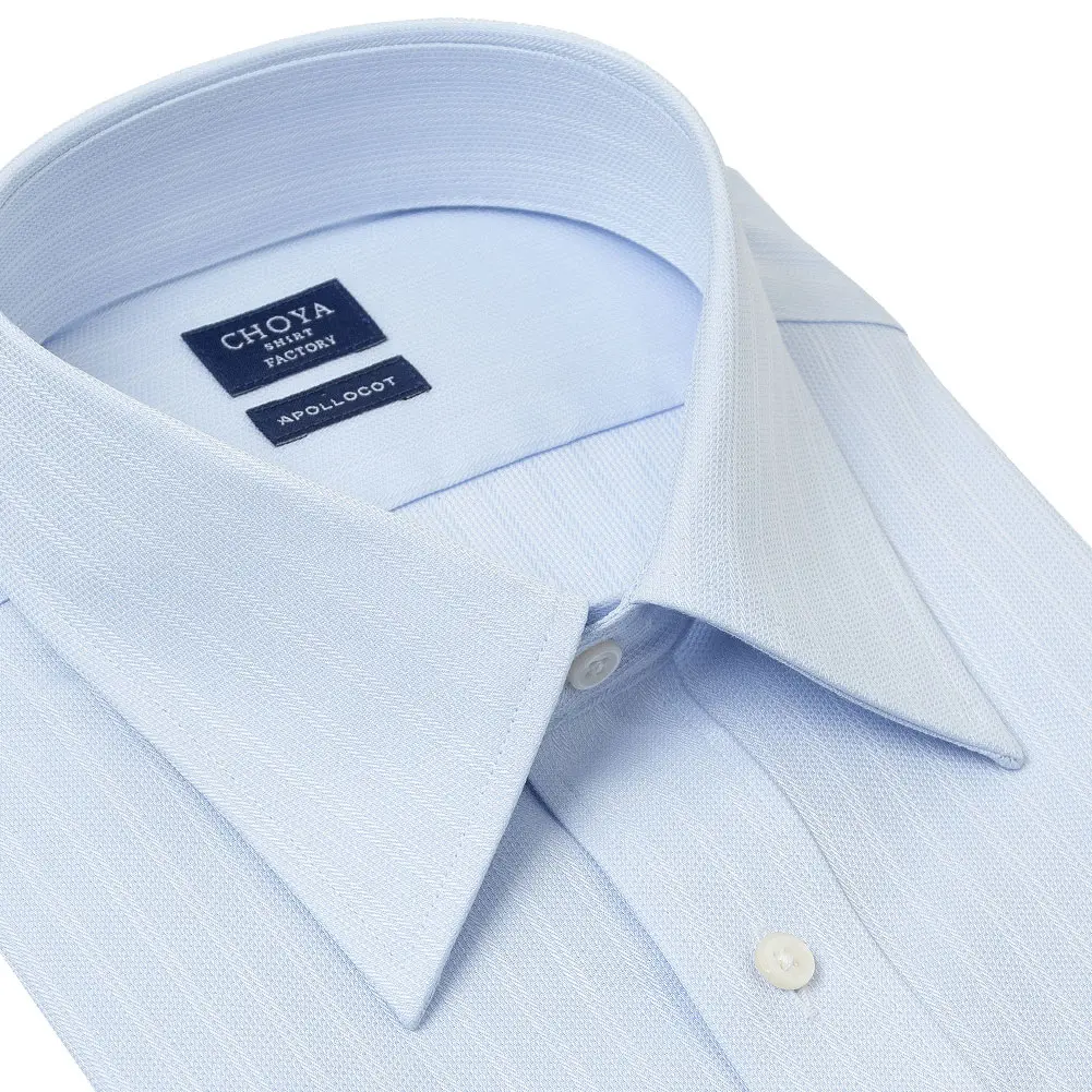 半袖ワイシャツ ブルー ドビー CHOYA SHIRT FACTORY
