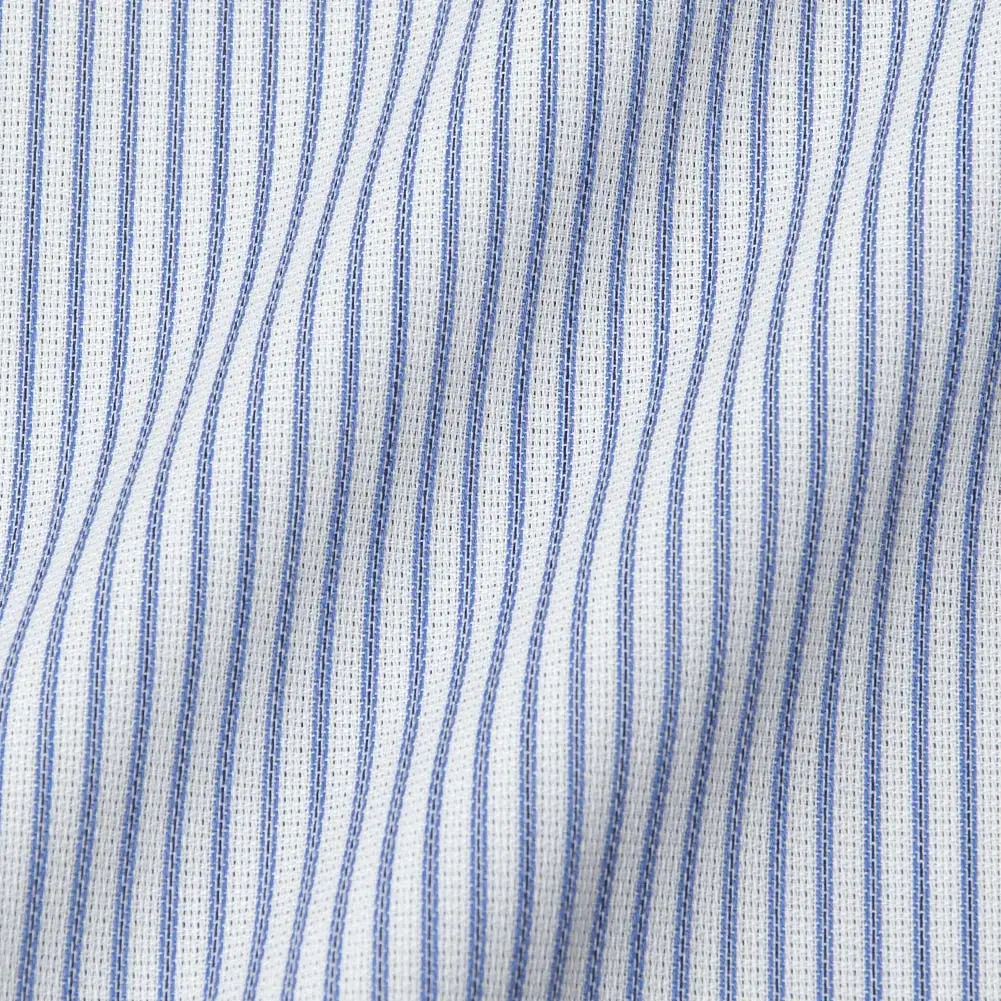 半袖ワイシャツ ストライプ ブルー CHOYA SHIRT FACTORY