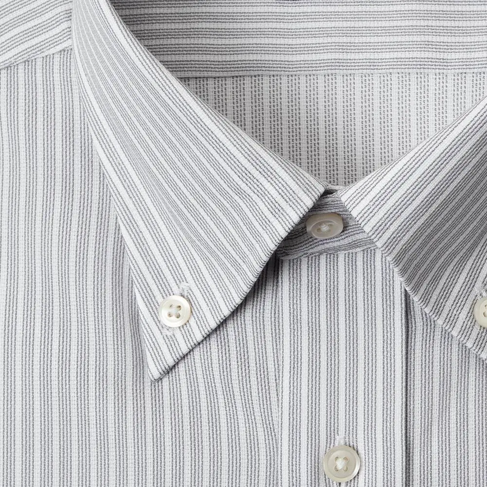 半袖ワイシャツ ストライプ グレー CHOYA SHIRT FACTORY