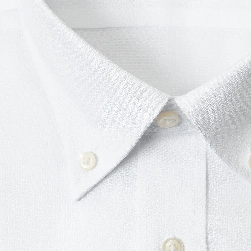 半袖ワイシャツ スリムフィット ホワイト ドビー CHOYA SHIRT FACTORY