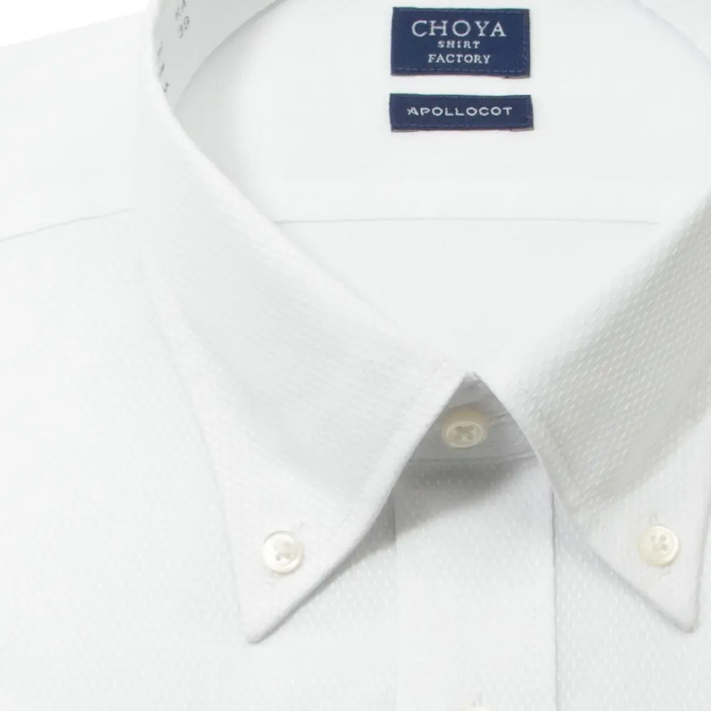 半袖ワイシャツ ホワイト ドビー CHOYA SHIRT FACTORY