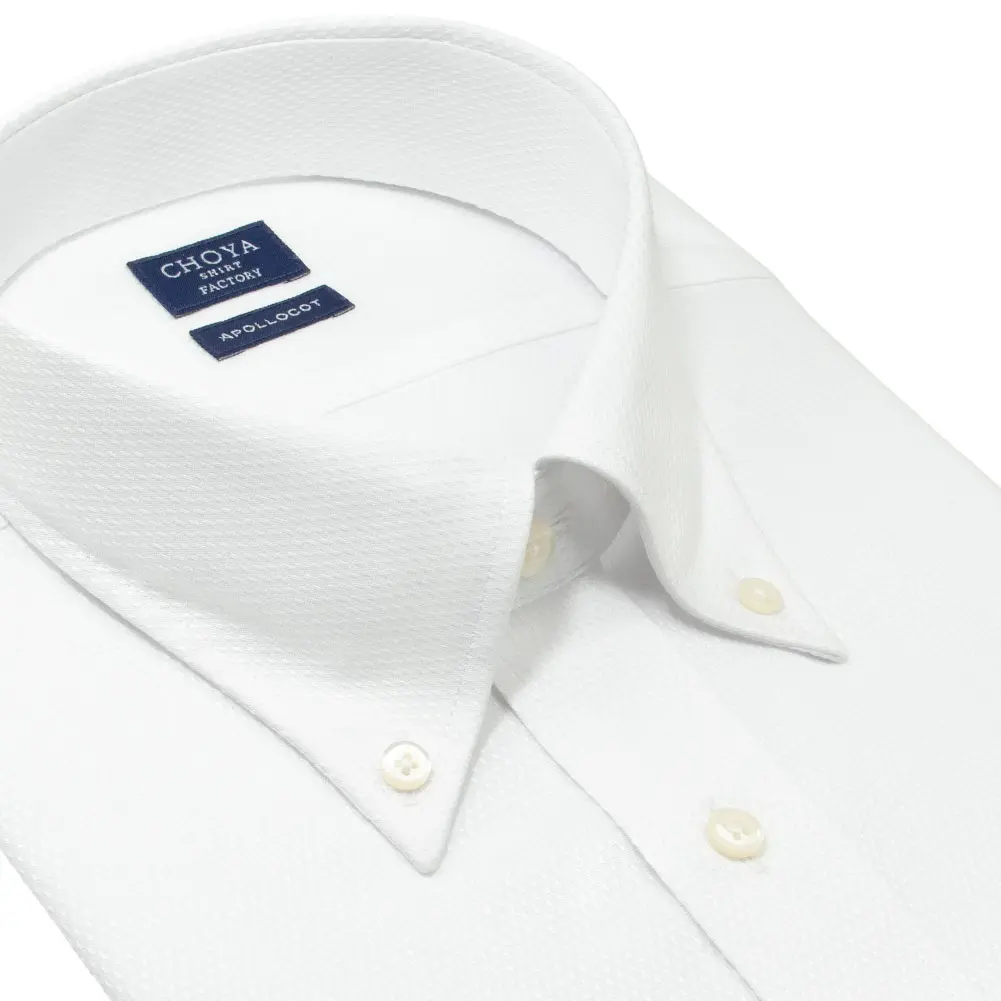 半袖ワイシャツ ホワイト ドビー CHOYA SHIRT FACTORY
