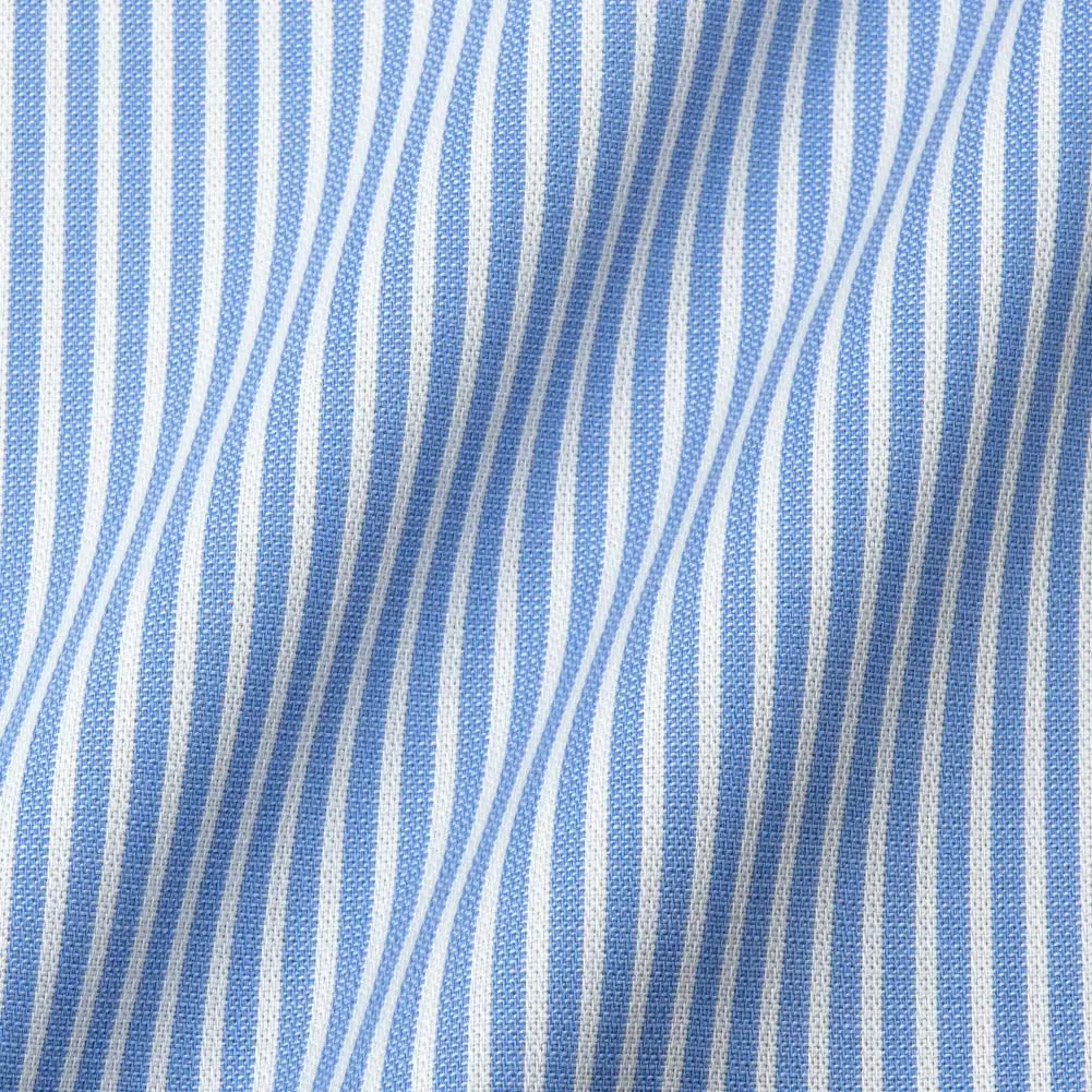 半袖ワイシャツ ストライプ ブルー ブロード CHOYA SHIRT FACTORY