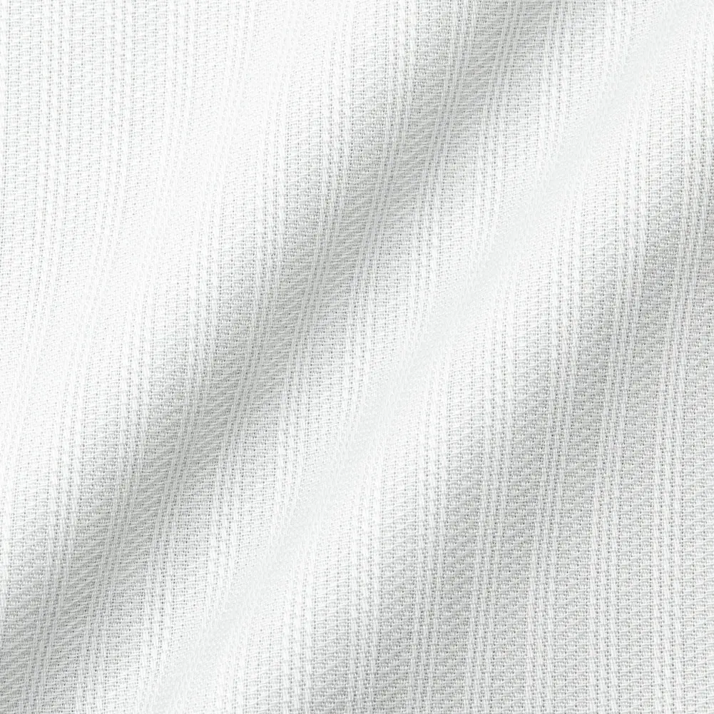 半袖ワイシャツ スリムフィット ストライプ ホワイト ドビー CHOYA SHIRT FACTORY