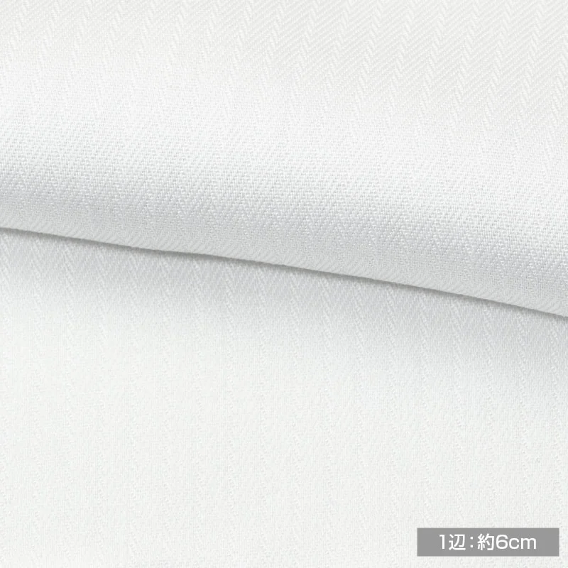 綿 100%｜形態安定 APOLLOCOT SIZE ORDER 白 ドビーストライプ