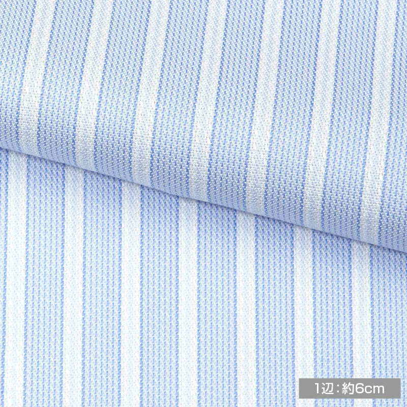 5.ちや様　オーダー 綿100%｜形態安定 APOLLOCOT SIZE ORDER 青 ストライプ｜CHOYA