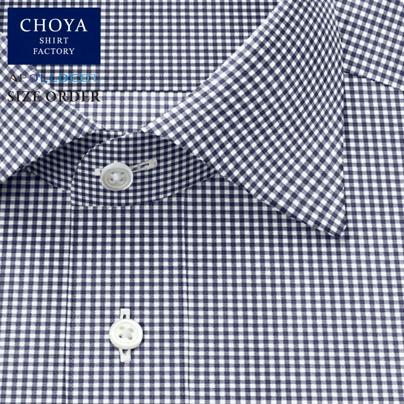 ◆ブランド／CHOYASHIRTFACTORY◆組成／綿100%◆色／グレー◆柄／チェック◆形態安定／有り◆生地／日清紡アポロコット