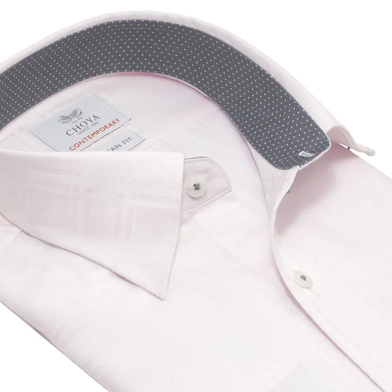 ワイシャツ チェック ピンク ドビー CHOYA CONTEMPORARY｜CHOYA SHIRT