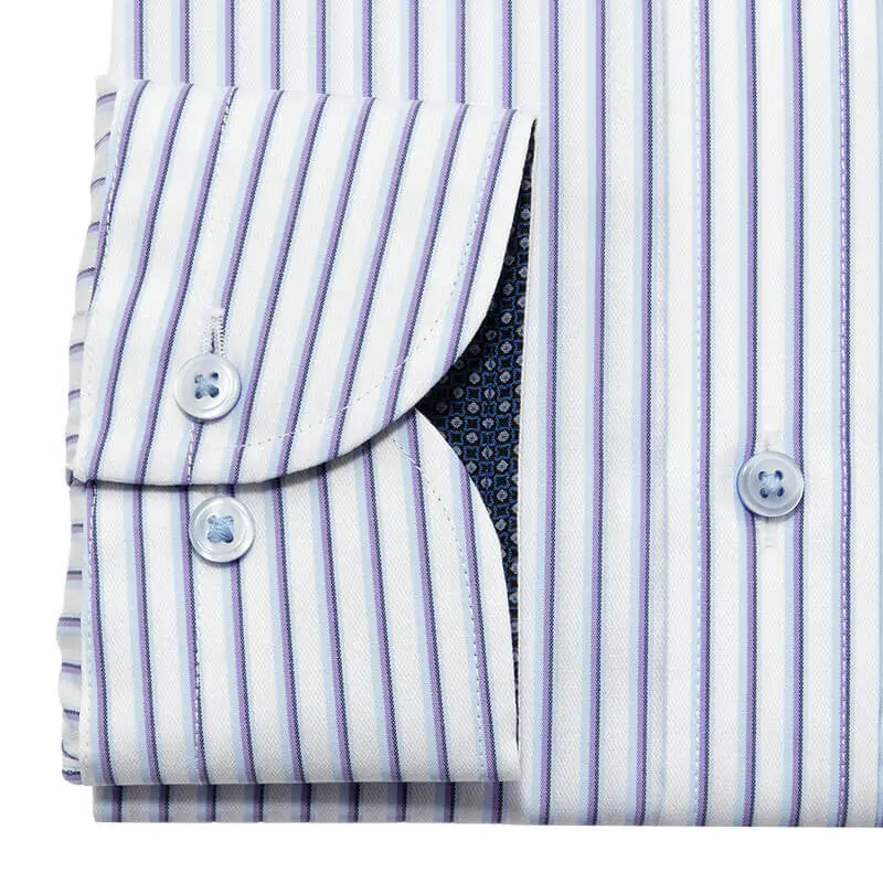 ワイシャツ ストライプ パープル CHOYA CONTEMPORARY｜CHOYA SHIRT 