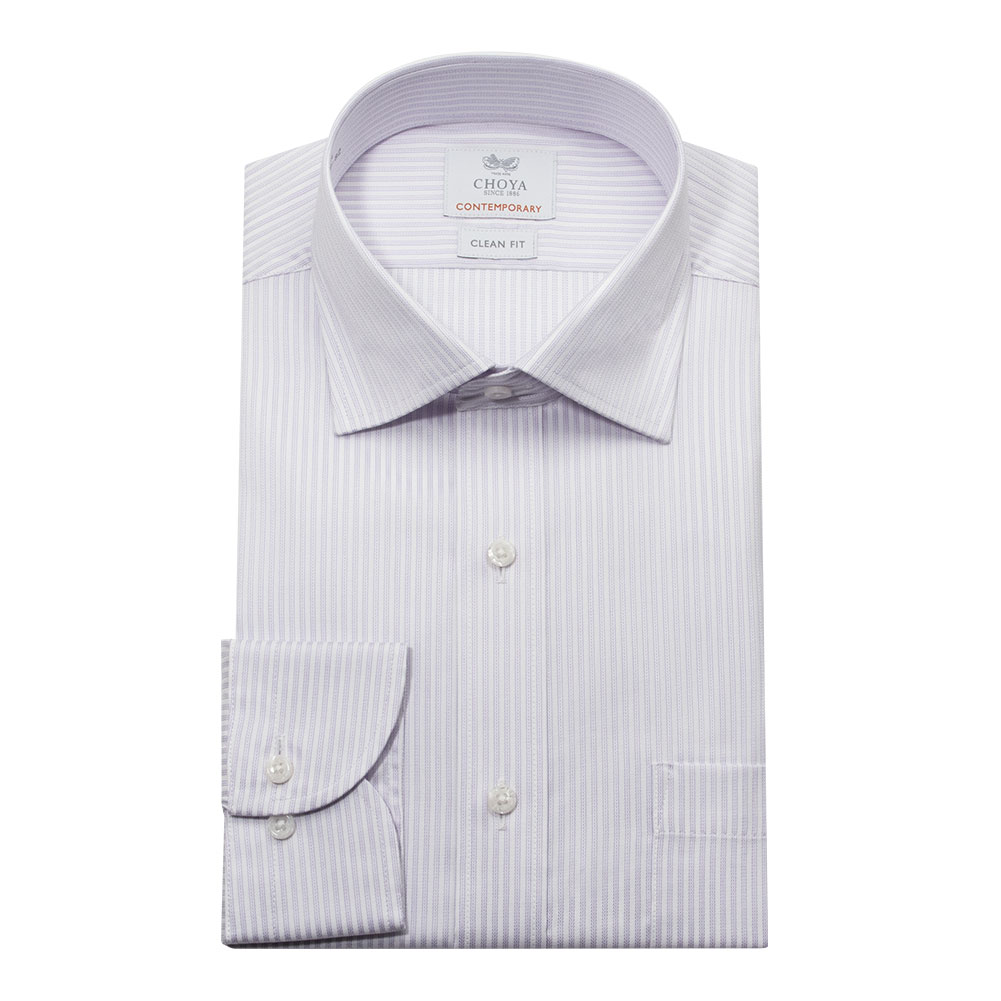 masao shimizu 再構築 ロングスリーブ チェック柄 シャツ/日本製 半袖ワイシャツ チェック ブルー 吸水速乾 CHOYA CONTEMPORARY