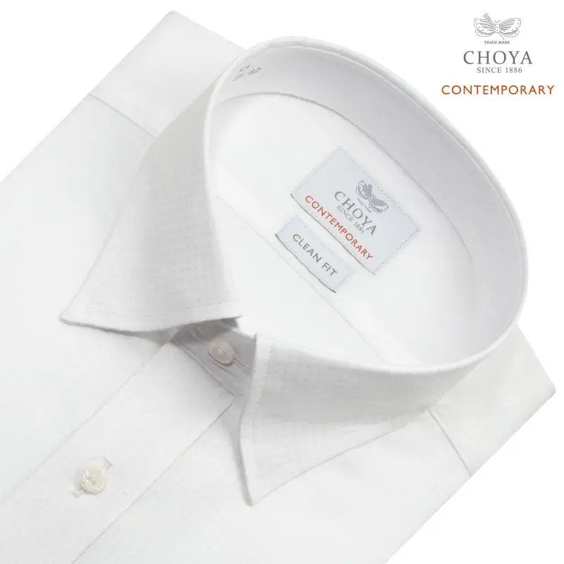 ワイシャツ デザイン ホワイト ドビー CHOYA CONTEMPORARY