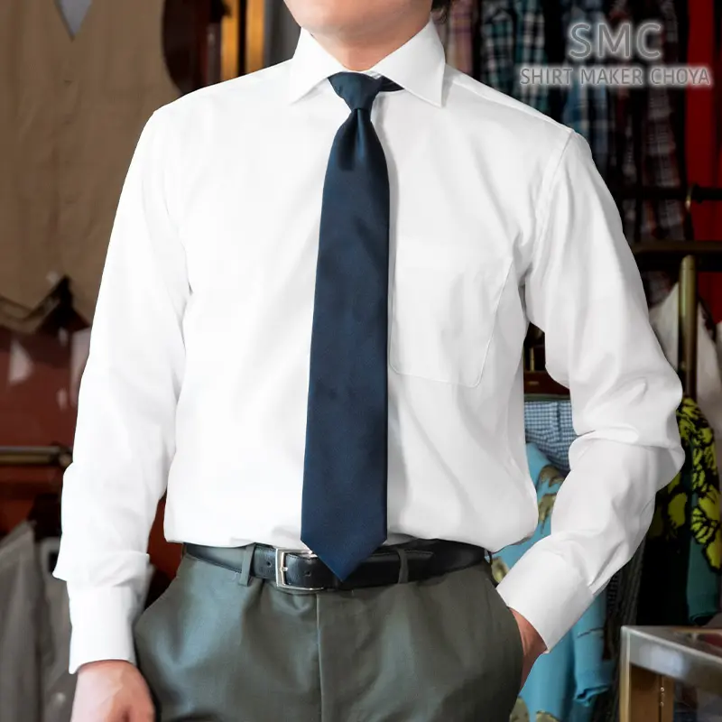 ワイシャツ 無地 ホワイト オックスフォード SMC｜CHOYA SHIRT