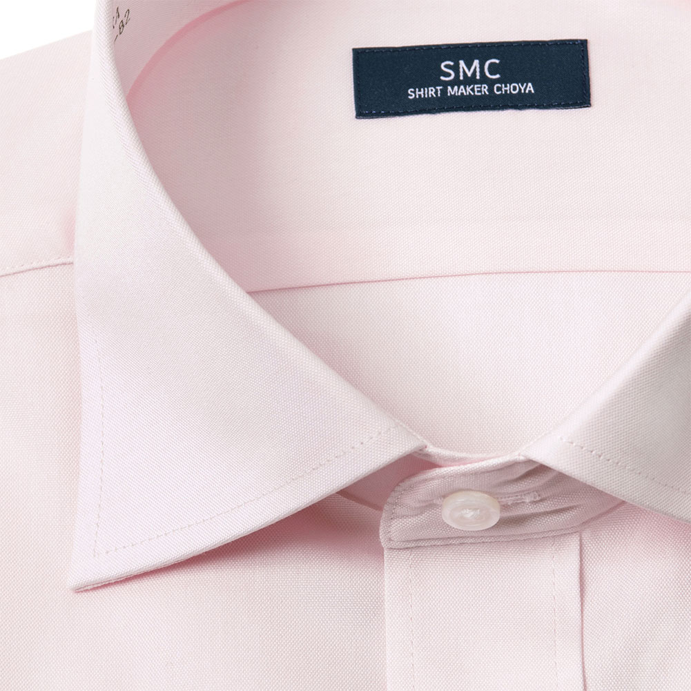 ワイシャツ 無地 ピンク オックスフォード SMC
