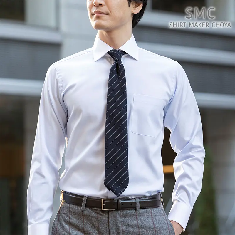 ワイシャツ 無地 ブルー オックスフォード SMC｜CHOYA SHIRT（チョーヤ