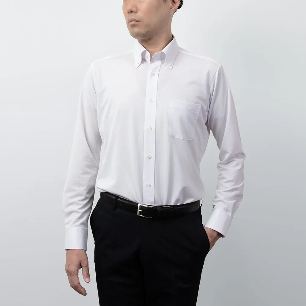 ニットシャツ(裄詰不可) ニット 吸水速乾 防臭 抗菌 SMC