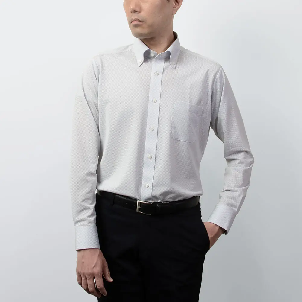 ニットシャツ(裄詰不可) ニット 吸水速乾 防臭 抗菌 SMC