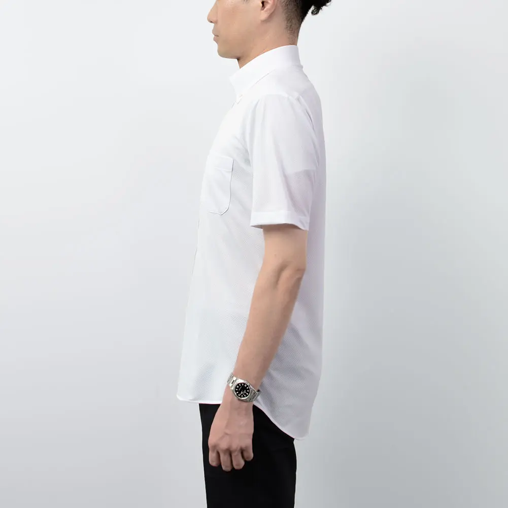 半袖ワイシャツ ニット 吸水速乾 防臭 抗菌 SMC