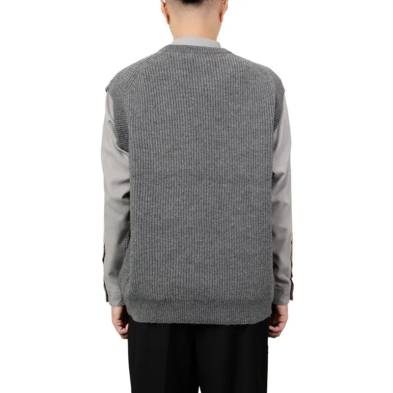 メンズ ローゲージクルーネックベスト 6892_1.jpg