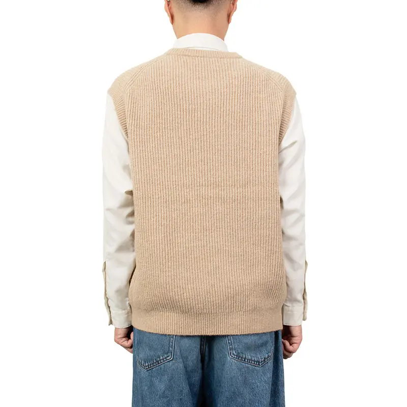 KADOYA ベージュ ノースリーブベスト KADOYA ベージュ ノースリーブベスト