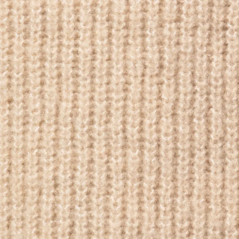 ニット セーター 長袖 クルーネック カジュアル ベージュ 秋冬 無地