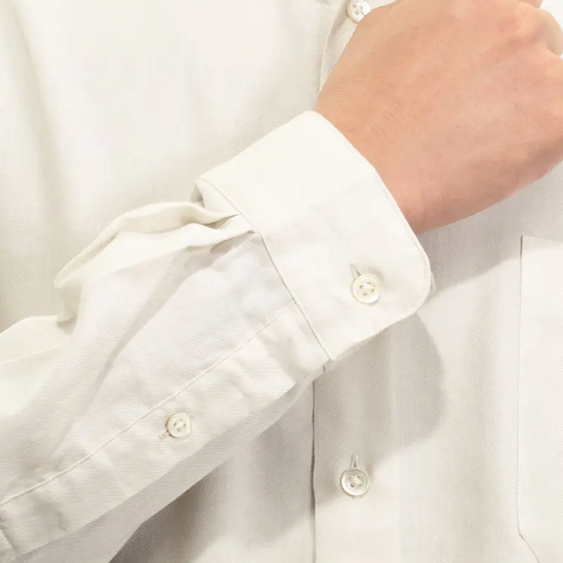 シャツ カジュアルシャツ ホワイト 白 きなり 無地 メンズ レーヨン