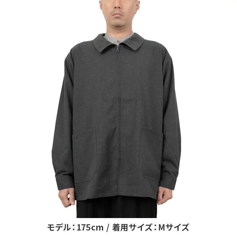 カバーオール ジャケット カジュアル グレー 無地 メンズ CHOYA NEXT