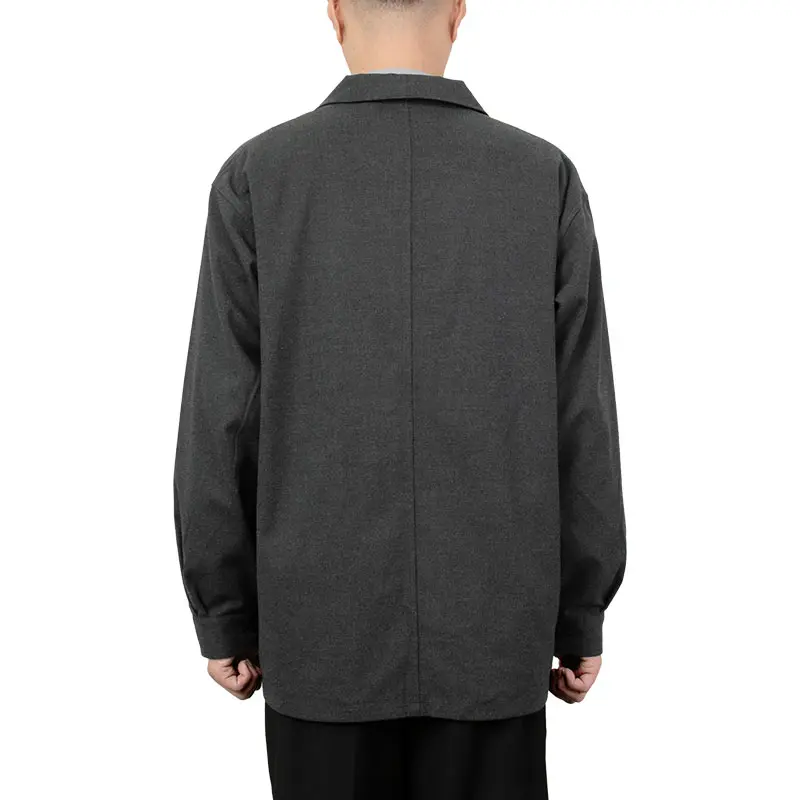 カバーオール ジャケット カジュアル グレー 無地 メンズ CHOYA NEXT