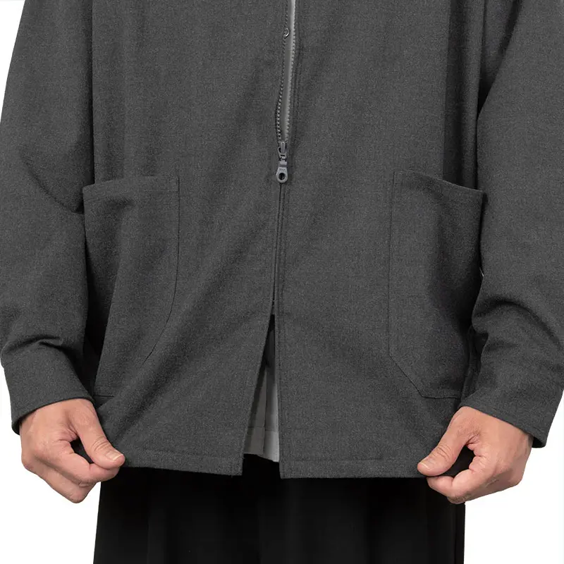 カバーオール ジャケット カジュアル グレー 無地 メンズ CHOYA NEXT