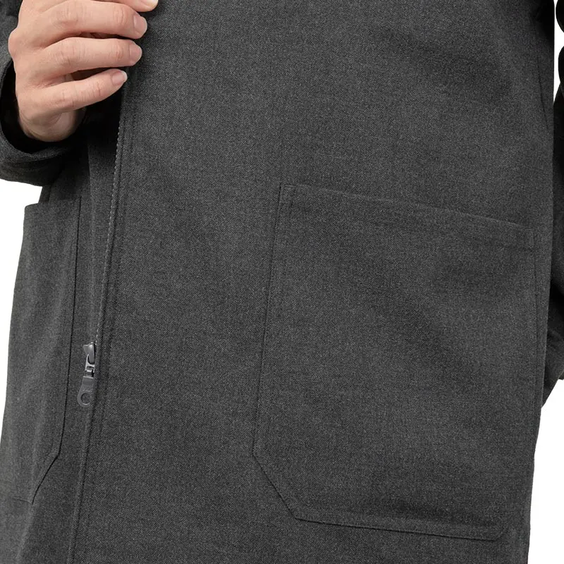 カバーオール ジャケット カジュアル グレー 無地 メンズ CHOYA NEXT