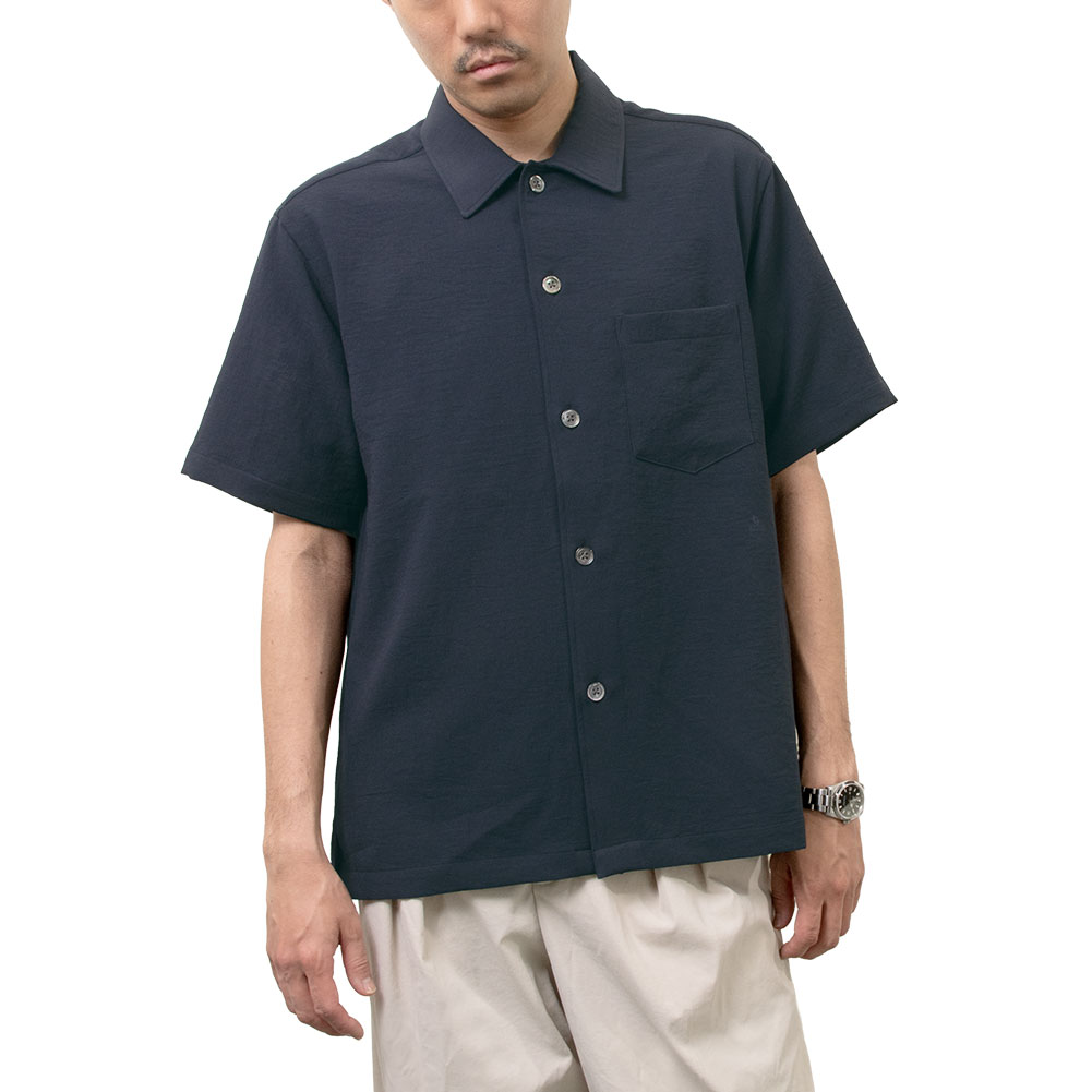【正規品即日発送 】 coyseioTシャツ シャツ カジュアルシャツ 紺 ネイビー 半袖 夏 メンズ ストレッチ