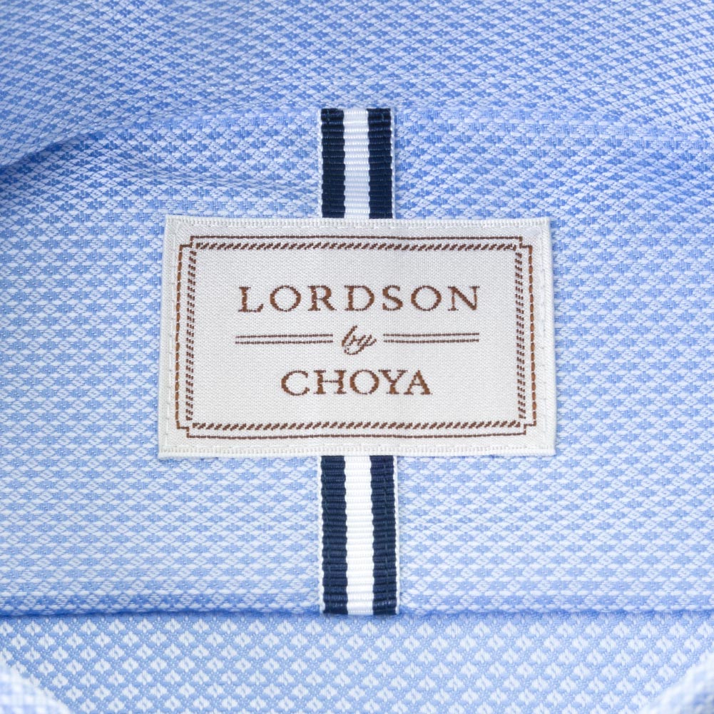 ワイシャツ ブルー ドビー LORDSON by CHOYA