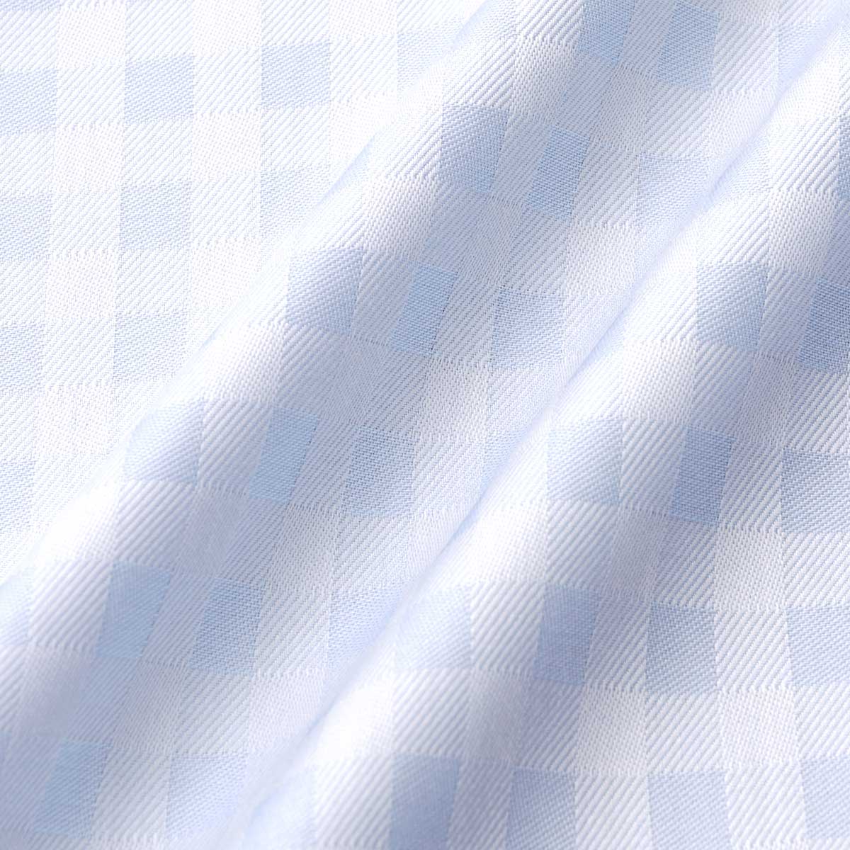 LORDSON by CHOYA 長袖ショートカラーボタンダウン ブルー ワイシャツ