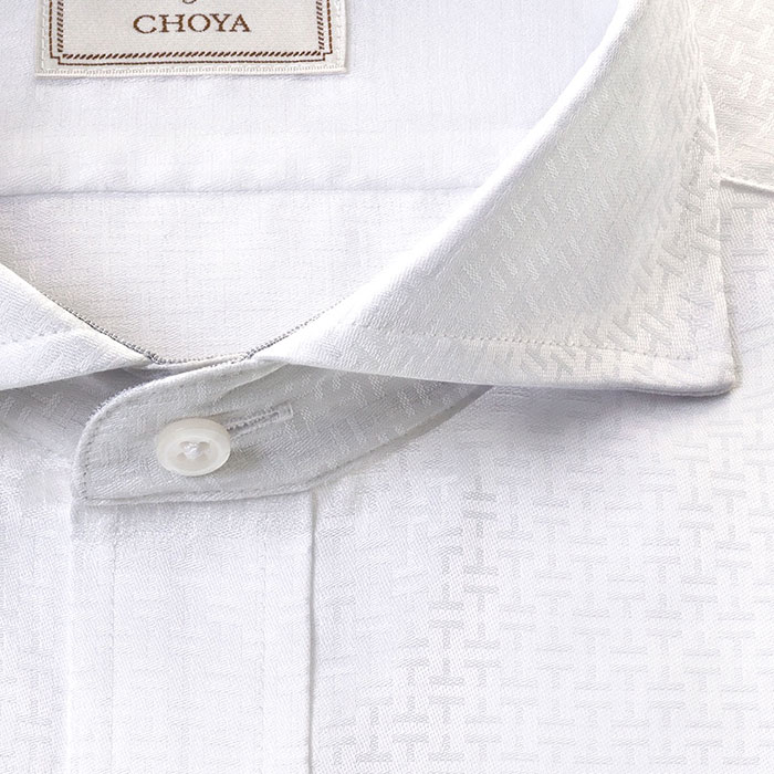 LORDSON by CHOYA 長袖カッタウェイ ホワイト ワイシャツ