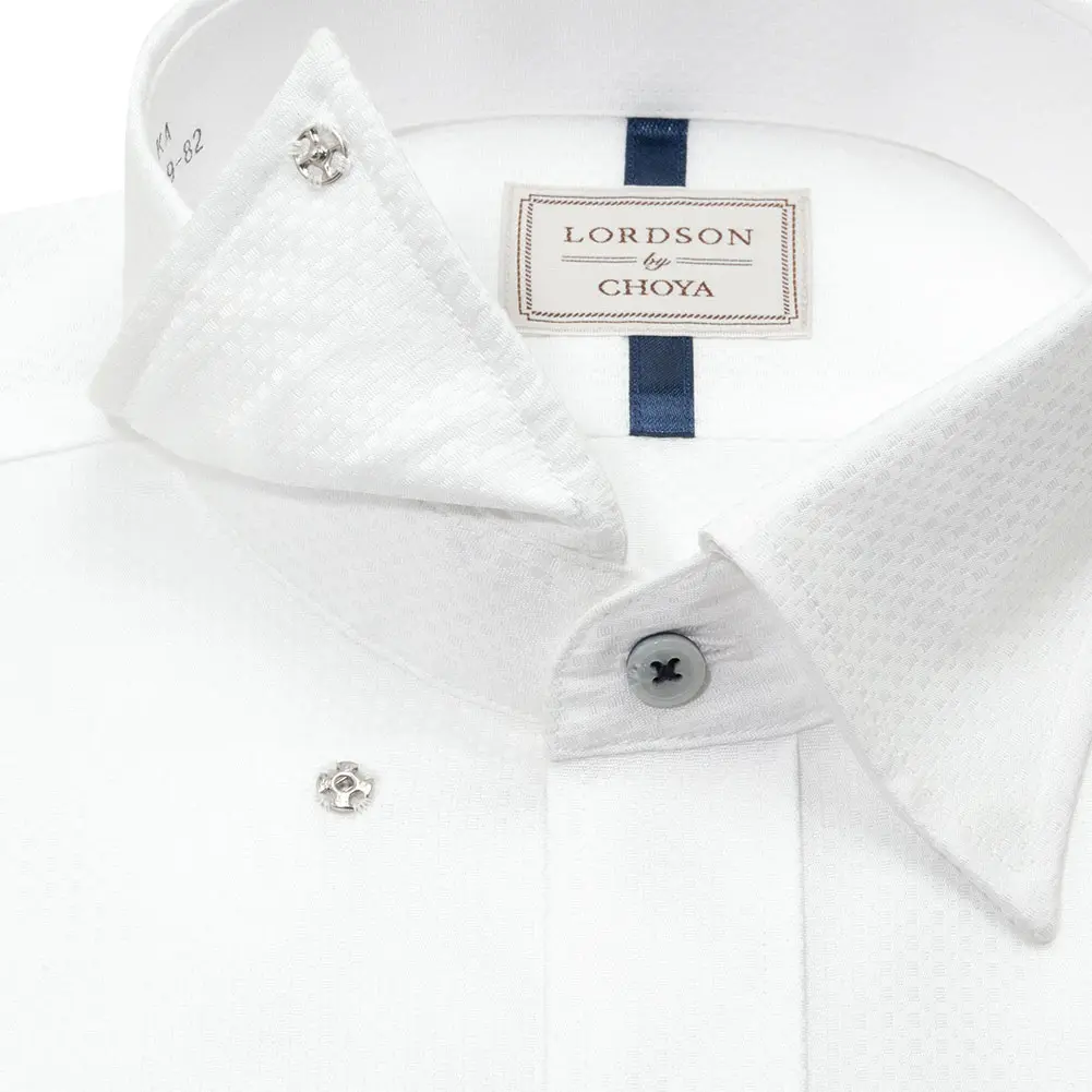 5925⑥CHOYA & LORDSON ホワイト ワイシャツ 2枚セット ワイシャツ ホワイト ドビー LORDSON by CHOYA｜CHOYA SHIRT
