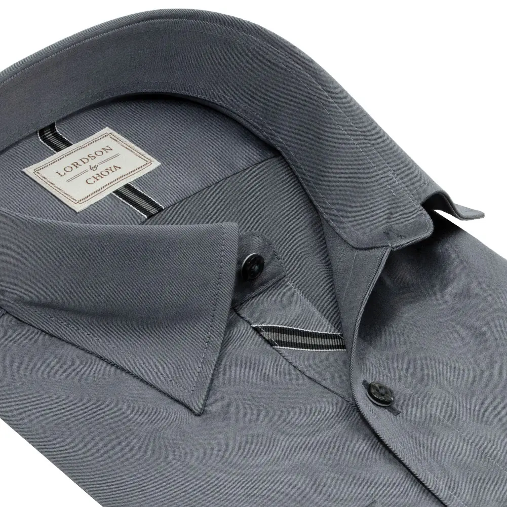 ワイシャツ 無地 グレー ツイル LORDSON by CHOYA｜CHOYA SHIRT