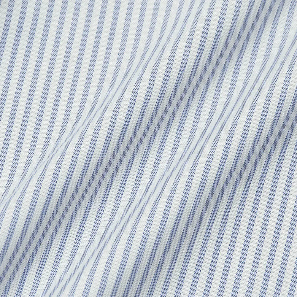半袖ワイシャツ ストライプ ブルー 吸水速乾 エアクロクール LORDSON by CHOYA