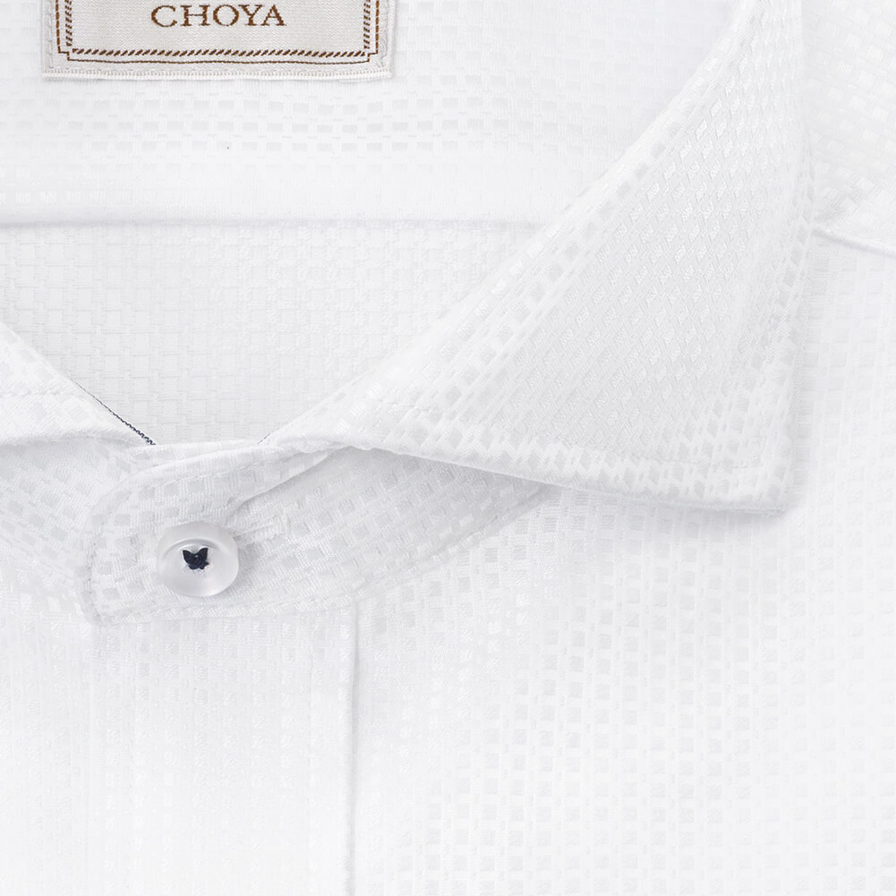 半袖ワイシャツ ホワイト ドビー LORDSON by CHOYA